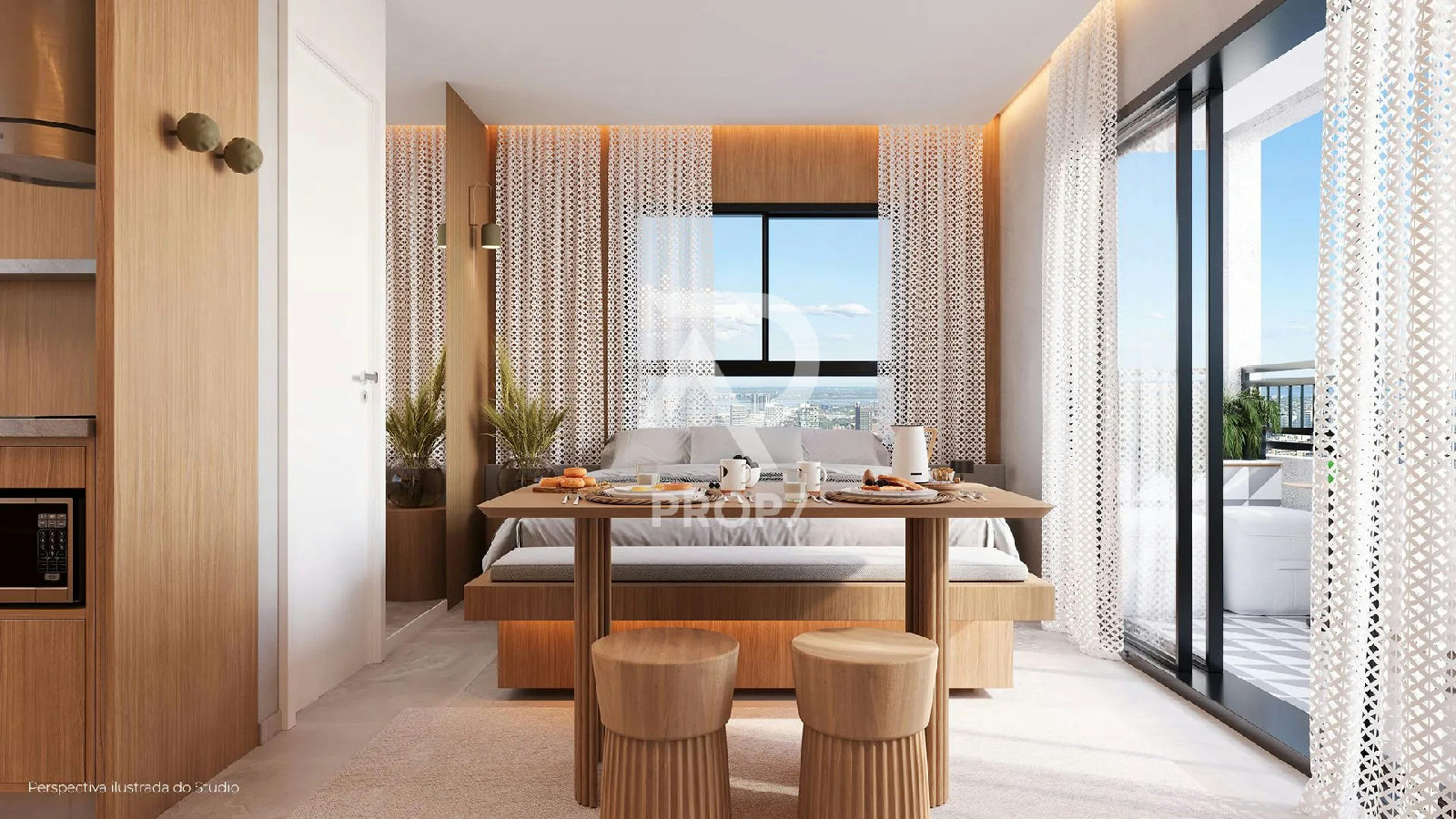 Studio NR 32,6 m² no Pamplona 1083