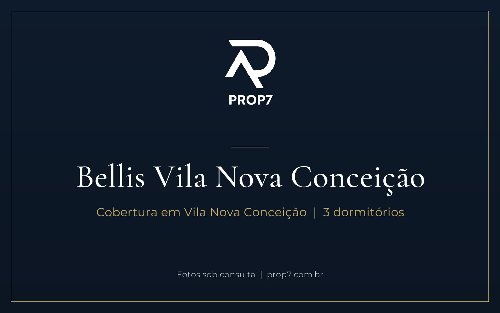Cobertura 3 dormitórios no Bellis Vila Nova Conceição