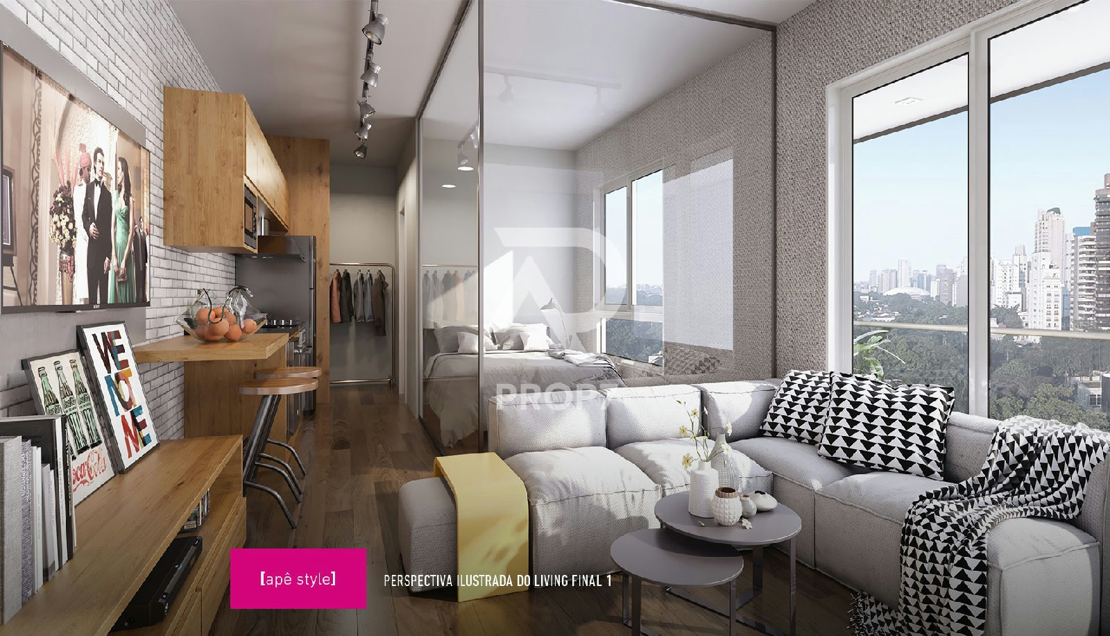 Studio 35,1 m² no Síntese SP