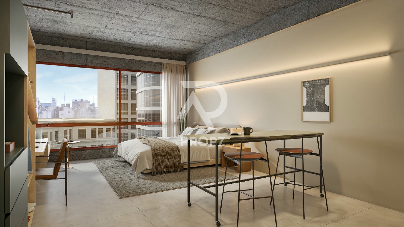 Studio 33,7 m² no Tebas
