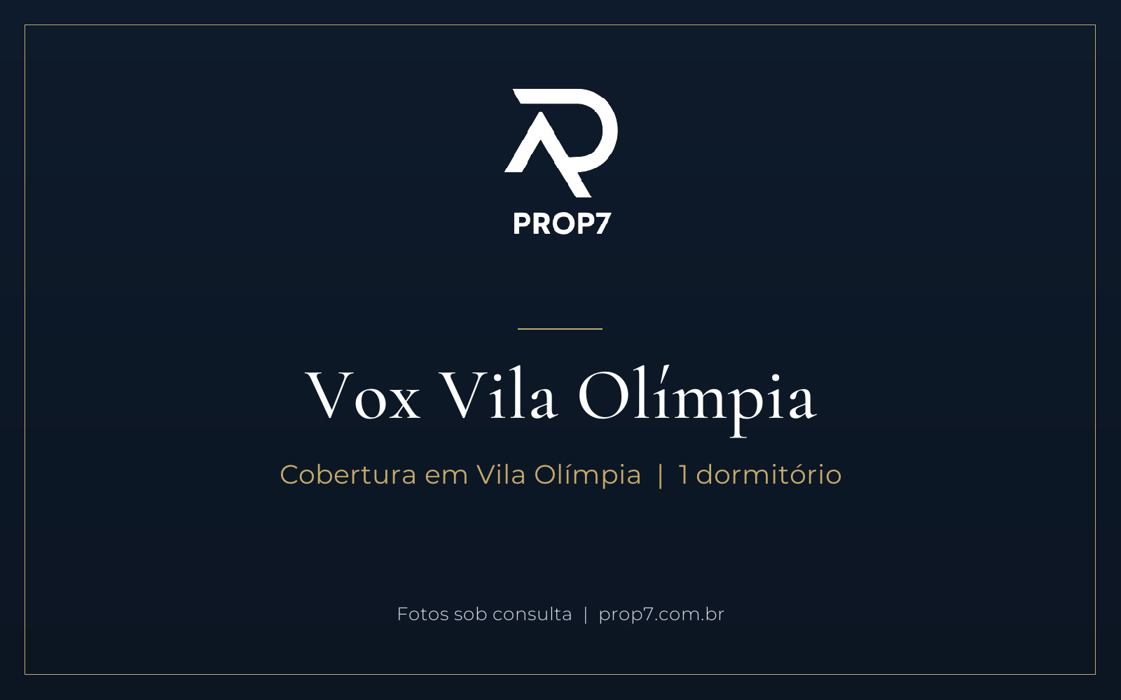 Cobertura no Vox Vila Olímpia