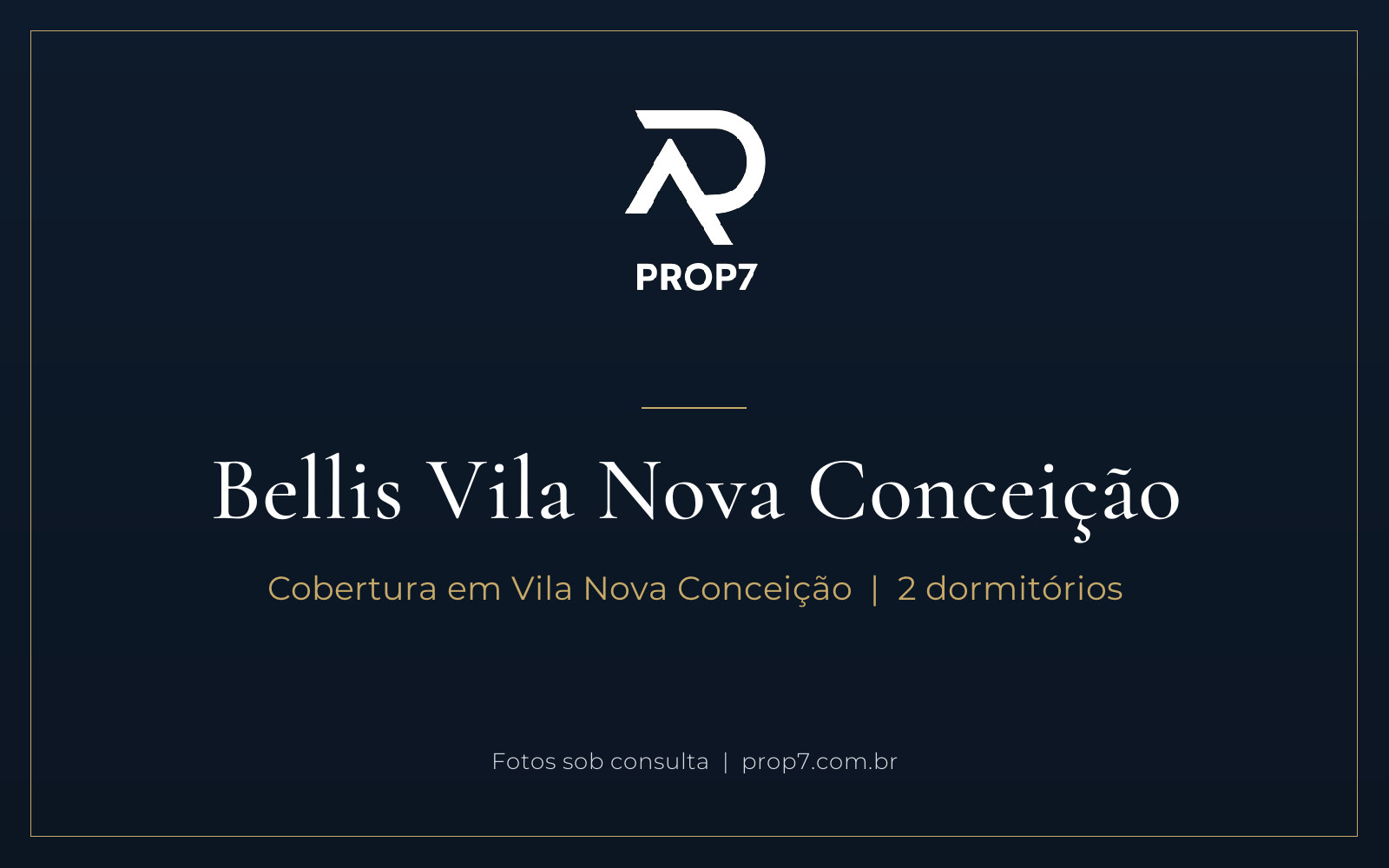 Cobertura 2 dormitórios no Bellis Vila Nova Conceição