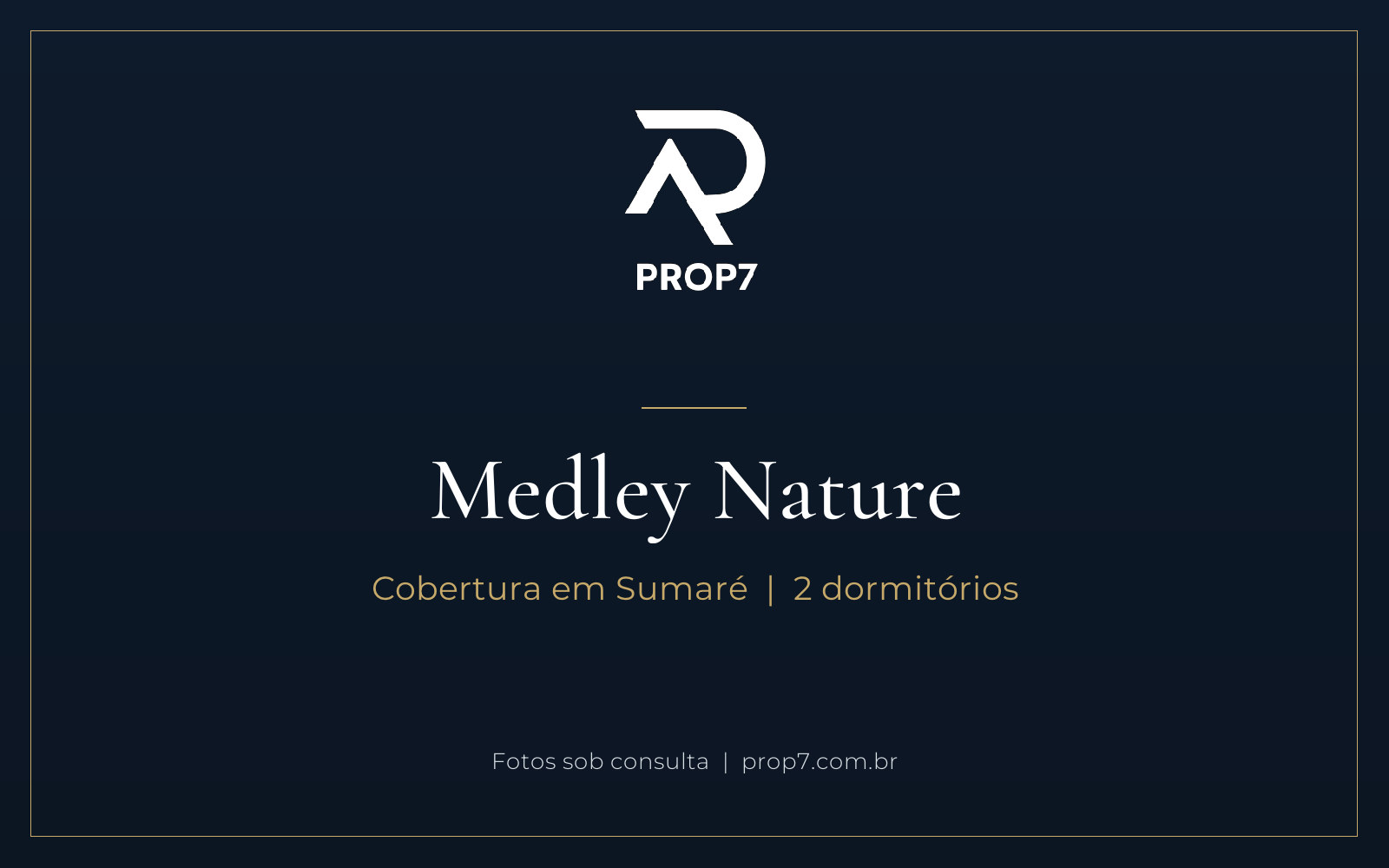 Cobertura 2 dormitórios no Medley Nature