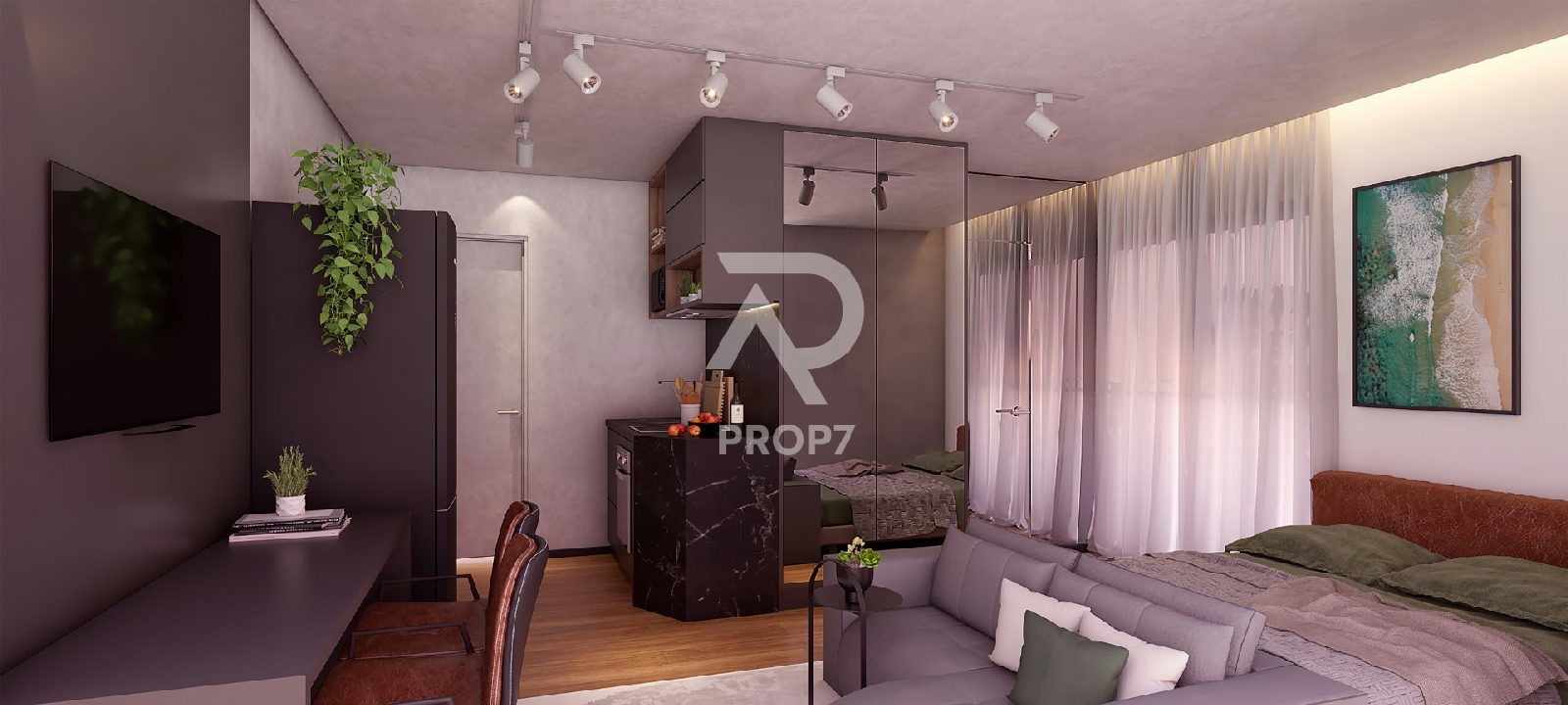 Studio NR 24,1 m² no Autoral Moema Studios