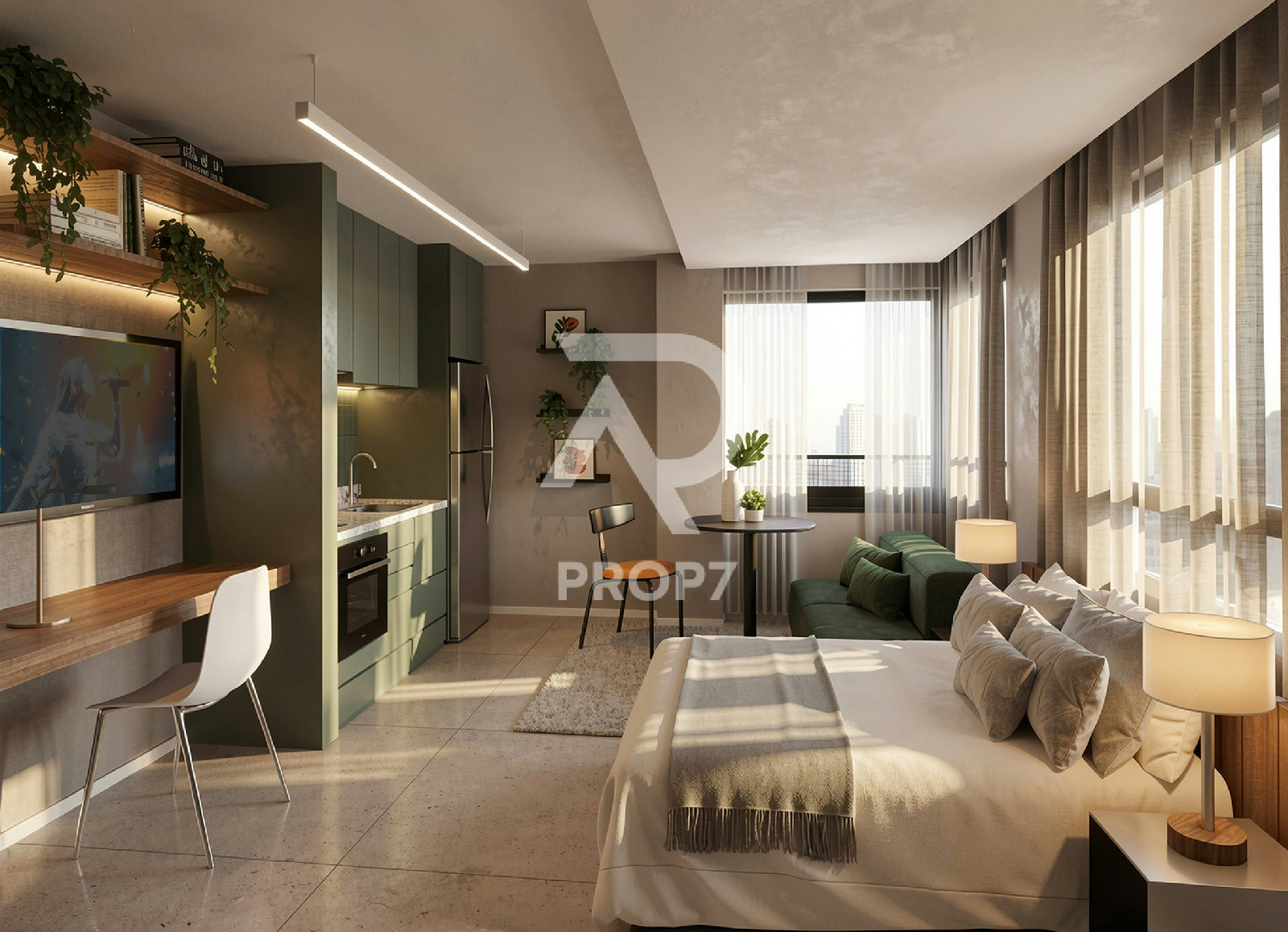 Studio 34,1 m² no Praça 603