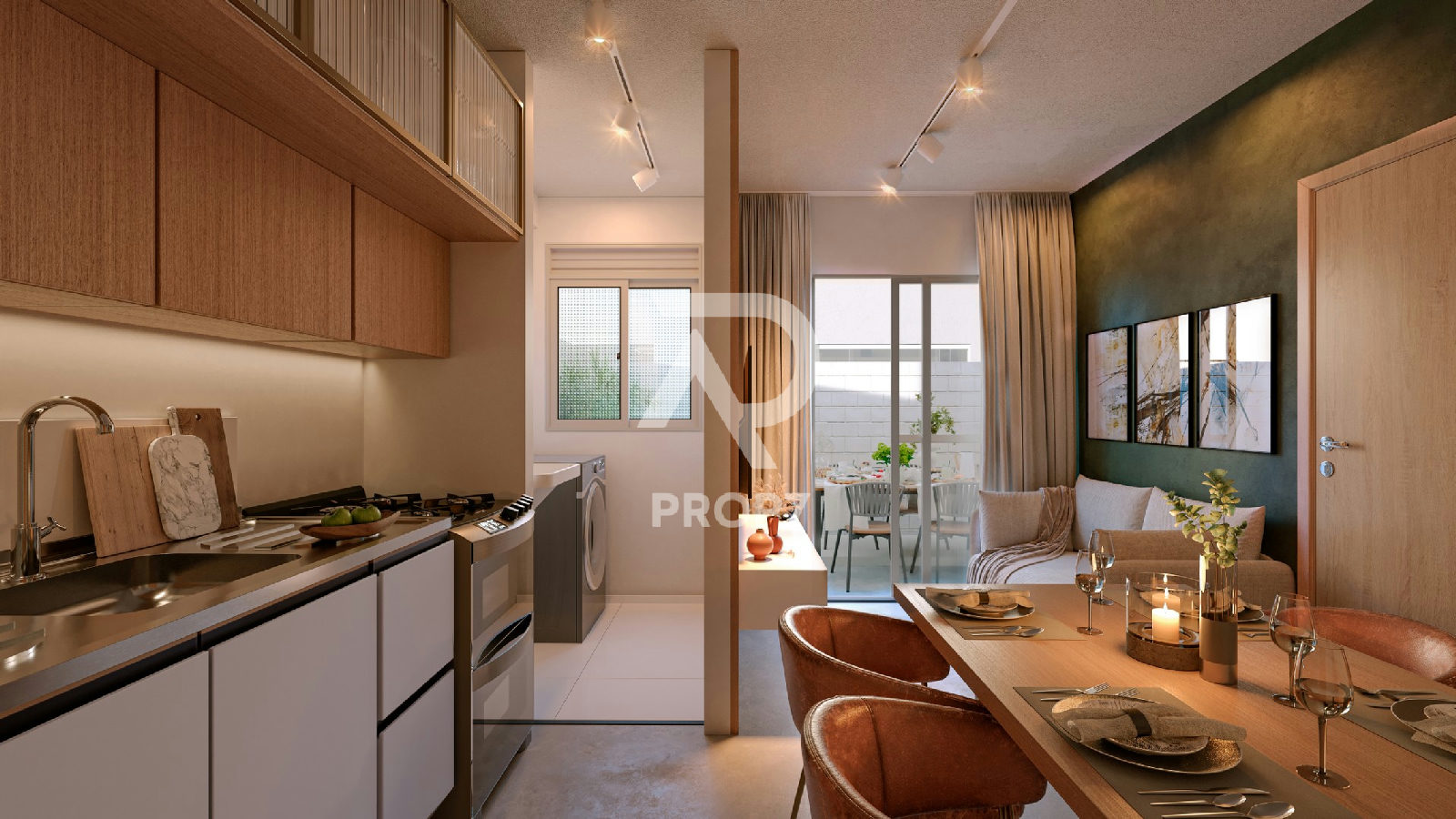 Studio 36,8 m² no Mirante do Farol - Fase 1