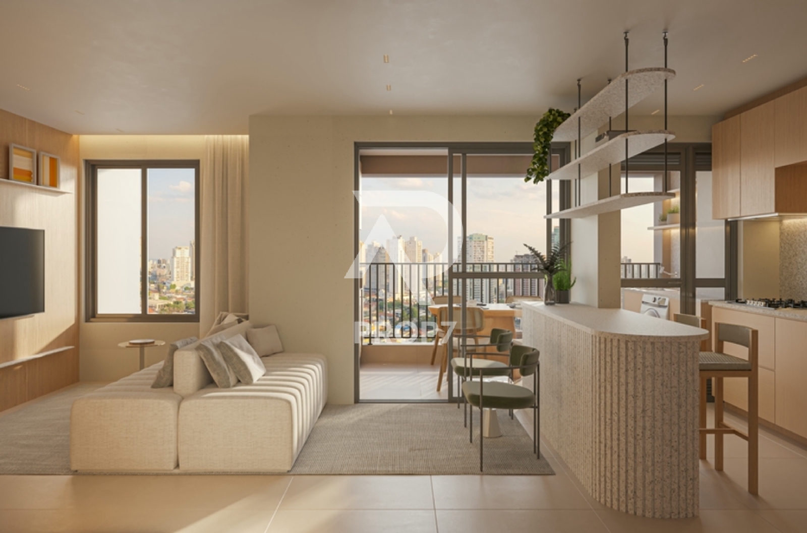 Studio 57,2 m² no Mooca Smart Spaces