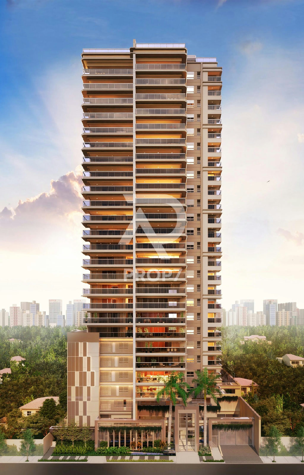 Studio 25,1 m² no Palm Collection Pacaembu Residences