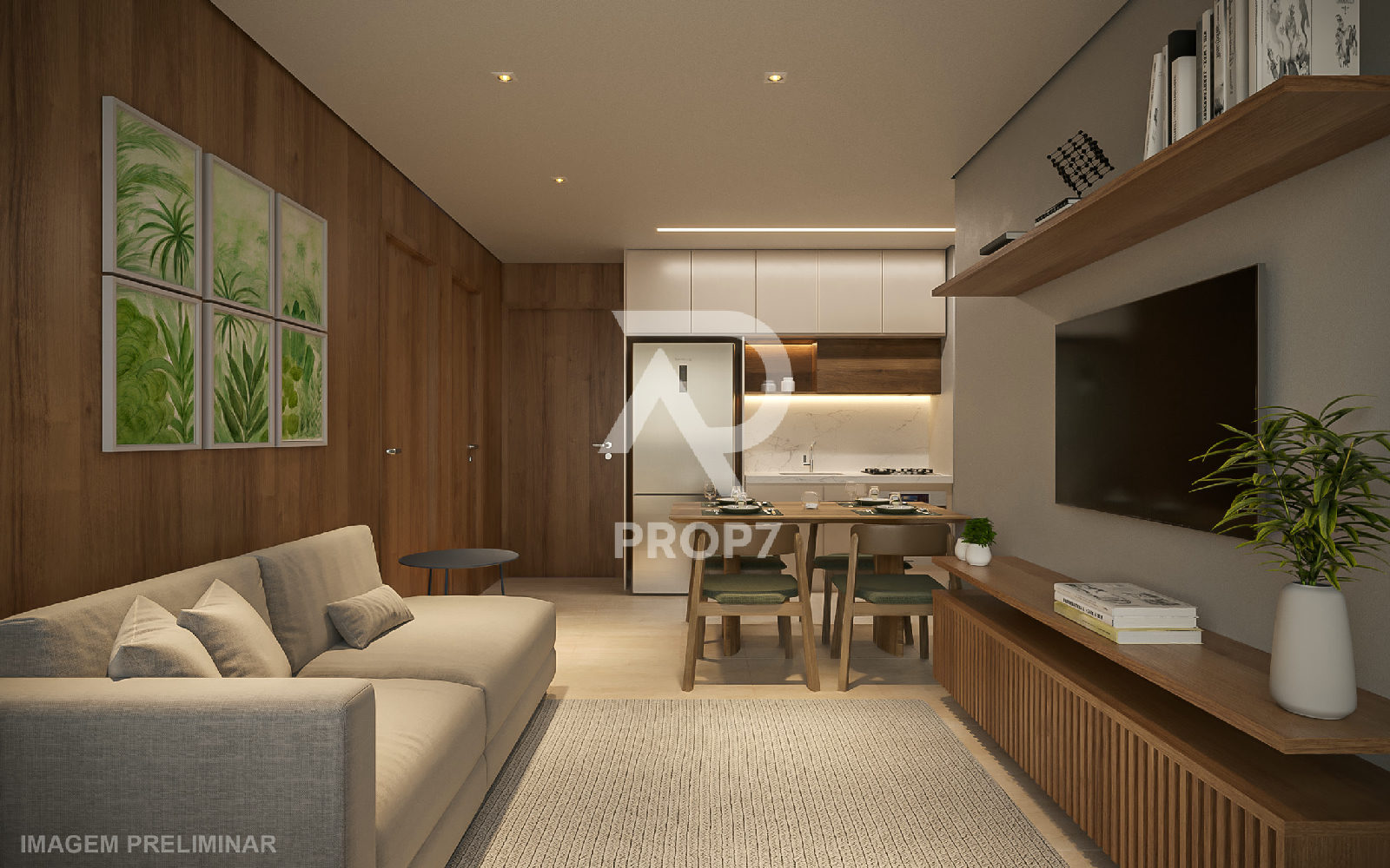 Studio 43,7 m² no GranDiálogo Parque da Mooca Home Spaces