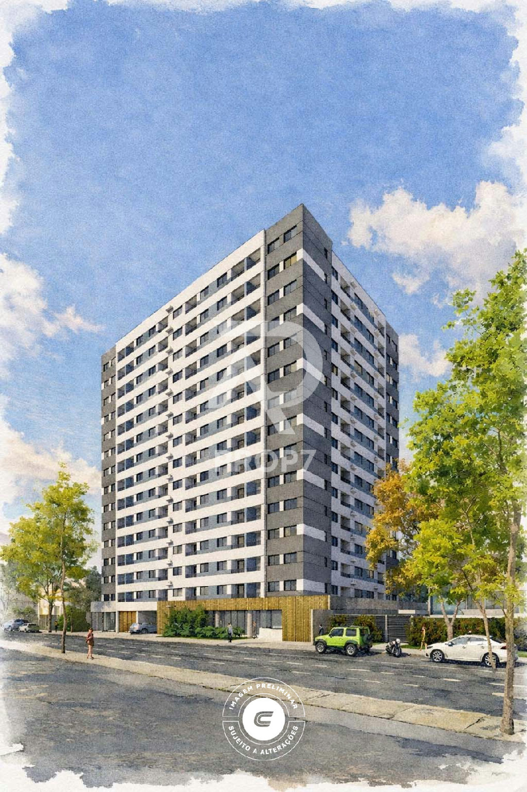 Studio 17,8 m² no Boulevard Praça da Árvore