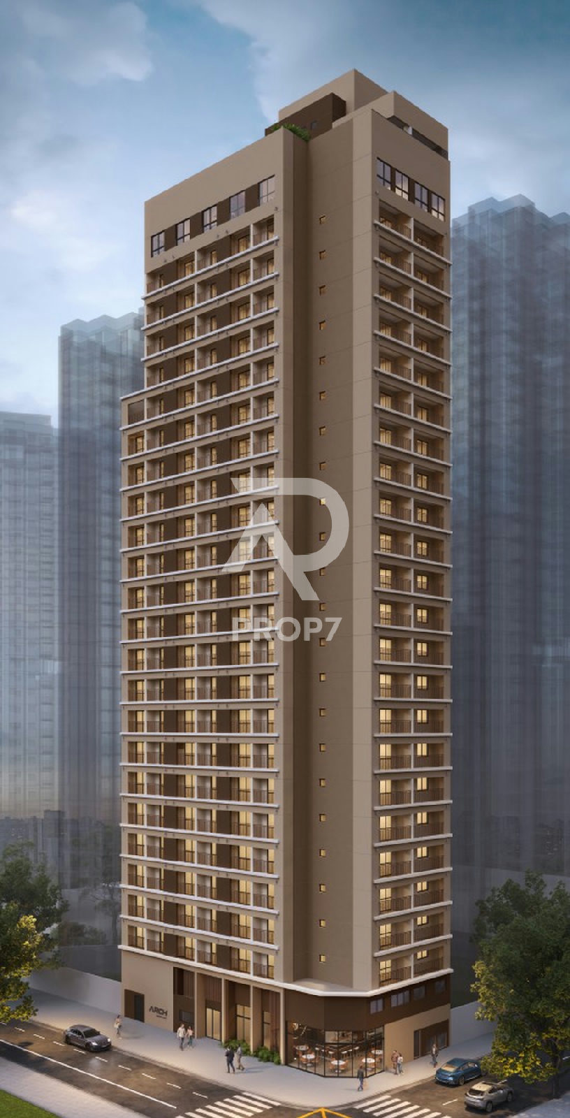 Studio 26,9 m² no Arch Consolação