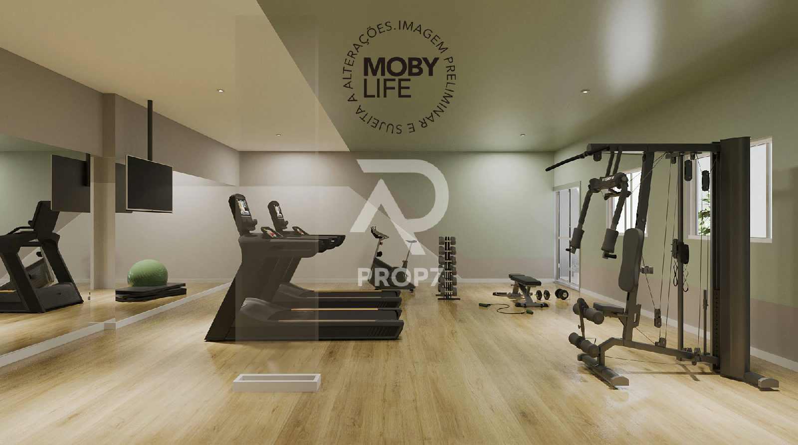 Studio 31,3 m² no Moby Life Pacaembu