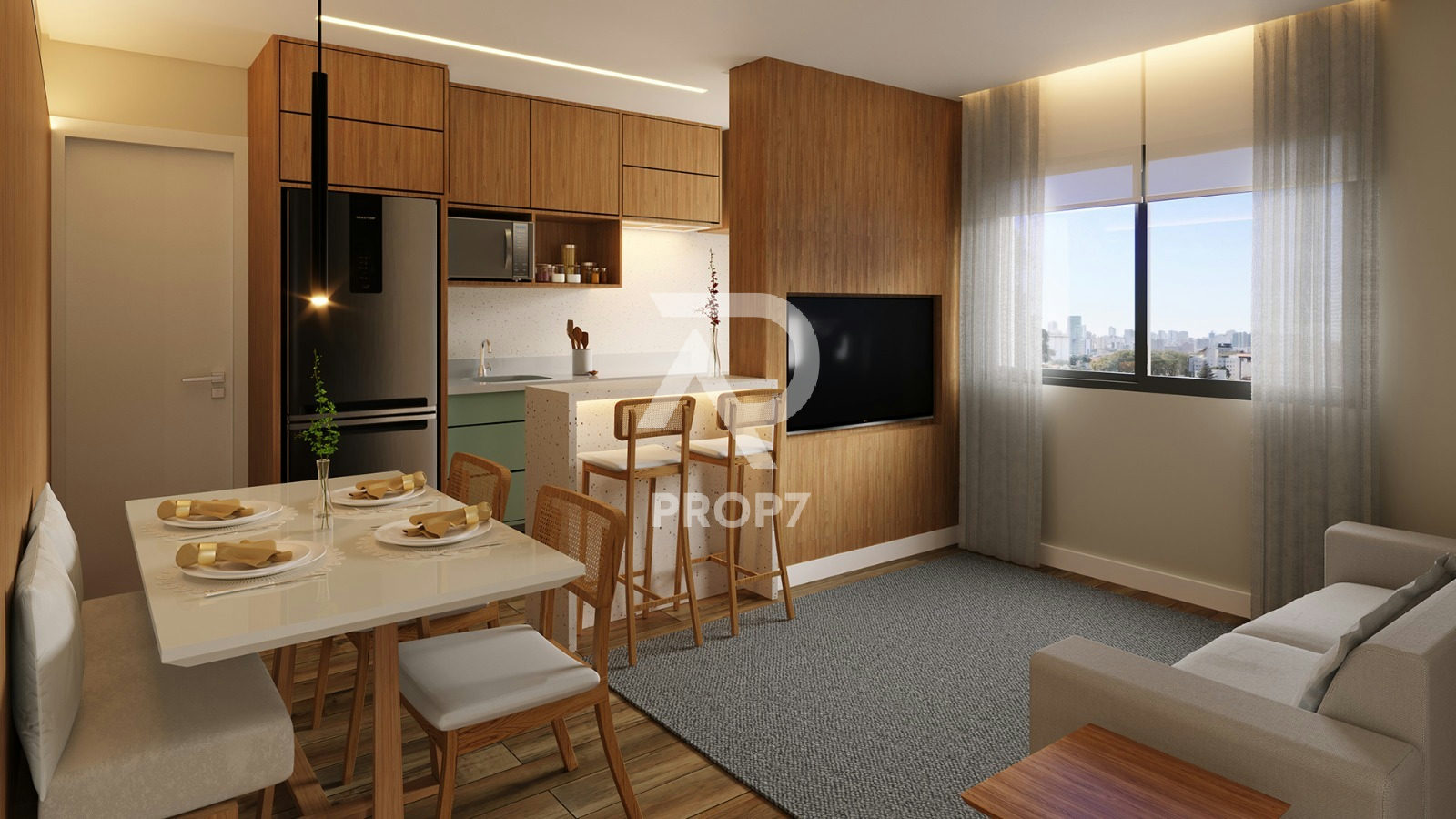 Studio 31,3 m² no Bellissimo Mooca