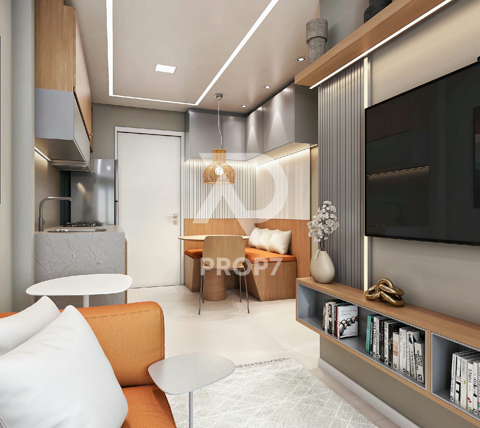 Studio 38,2 m² no Smart Living Campos Elíseos