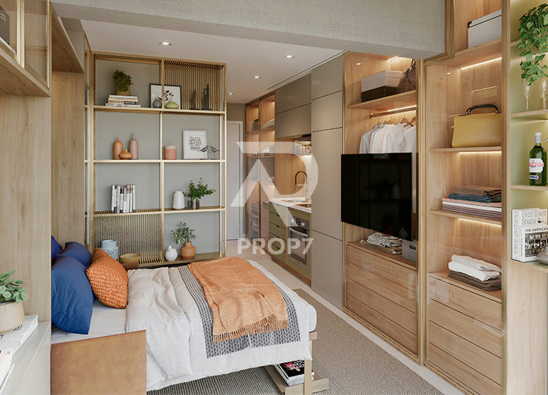 Studio NR 33,6 m² no Oriz by Plano&Plano