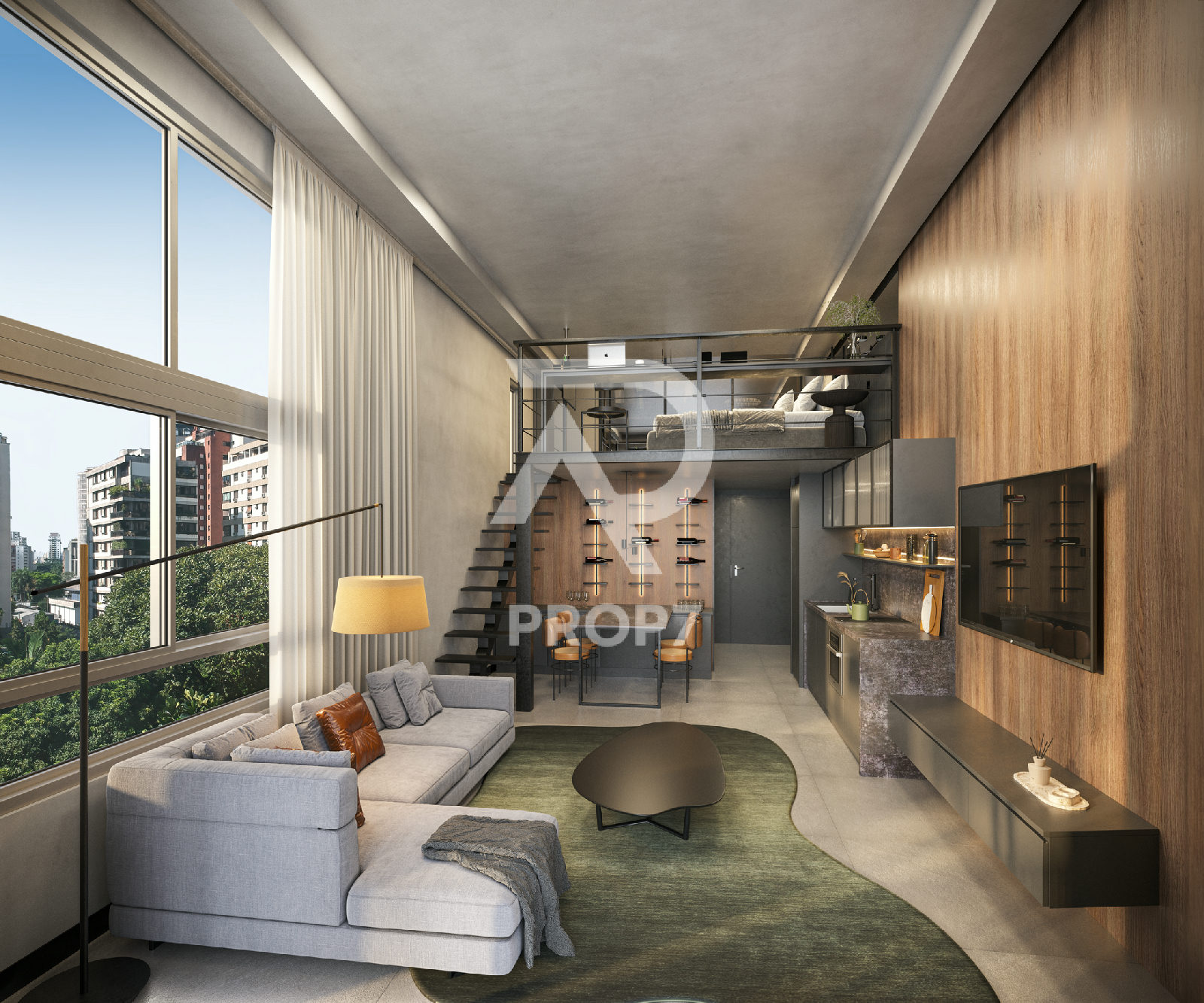 Studio NR 25,9 m² no Itá Lofts